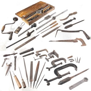 J.M. King & Company, Waterford, New York: Metal Working Tools Set Early Taps/ Die Stocks