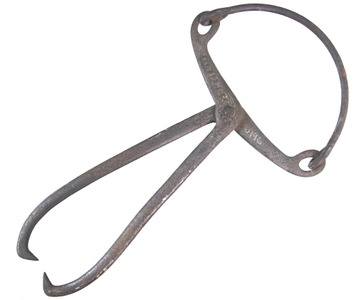 David F. Burgess, Lockport, New York: Pair Of Early Patent Ice Tongs