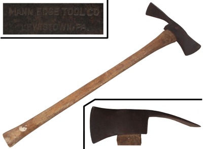 Mann Edge Tool Company, Lewistown, Pennsylvania: Classic "Pulaski" Fire Fighter's Axe