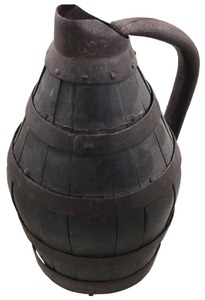 Unmarked: Early Wood Body Wine Pitcher