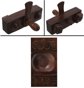 Unmarked: Early Walnut Body Die Stock For Wood
