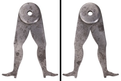 Unmarked: Early Pair Of "Ladyleg" Calipers
