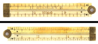 Stanley Rule & Level, No. 00: 6 Inch, Two Fold Folding Rule