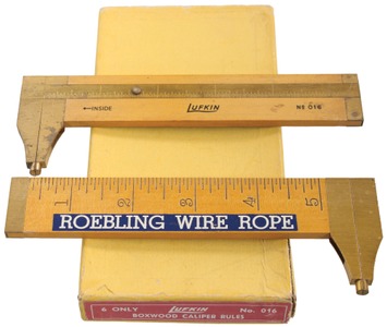 Lufkin Rule Company, Saginaw, Michigan, No. 016: Box With Two 6" Caliper Rule