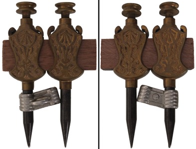 Stanley Rule & Level, No. 2: Bronze Metal Trammels