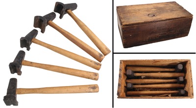 Atha Tool Company, Newark, New Jersey: Superb Set Of Five Unused Top Fullers