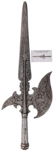 Unmarked: 17th C. Europea Halberd/Partisane