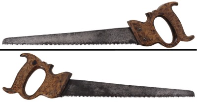 Unmarked: Early Birdseye Mpl. Handle Keyhole Saw