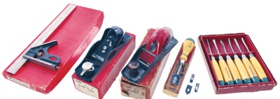 Millers Falls Company, Millers Falls, Massachusetts: Five Original Box Woodworking Tools