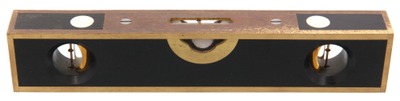 Barry Weaver, Barrington, Rhode Island: Fancy R'wood & Brass Bound Spirit Level