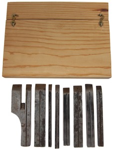 Stanley Rule & Level: Set Of Eight Origina Cutting Irons