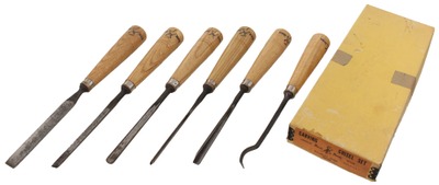 Buck Brothers, Millbury, Massachusetts: Unused Set Of Six Carving Tools