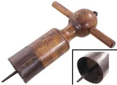 Unmarked: Turned Oak Spec. Purp. Auger Handle