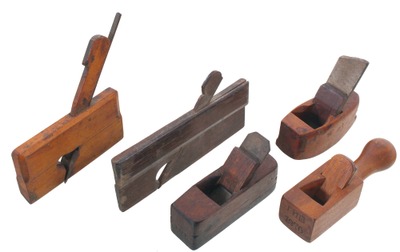 Unmarked: Five Small Size Woodworking Planes
