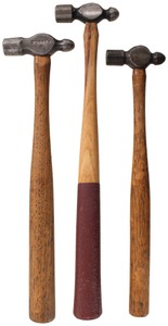 Assorted Makers: Three Extra Clean Ball Pein Hammers