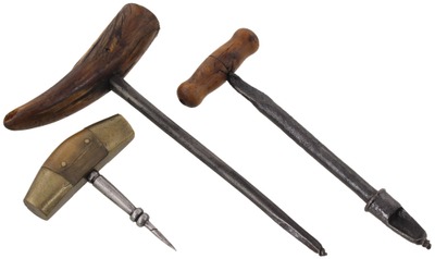 Assorted Makers: Lot Of Three "T" Handle Reamers