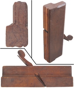 Jo. Wilbur, Newport, Rhode Island: Early Beech Ogee "complex "g Plane