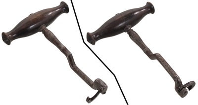 Unmarked: Early Hardwood Hdl. Tooth "Key"