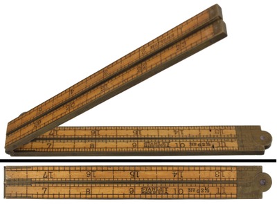 Stanley Rule & Level, No. 62 1/2 (E): Two-Foot/Four-Fold Folding Rule