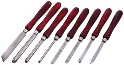 Millers Falls Company, Millers Falls, Massachusetts: Full Set Of Eight Turing ChiselsGouges