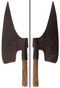 A.M.: Early Decorated "Goosewing" Axe