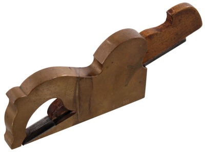 Unmarked: Solid Brass Cast Rabbet Plane