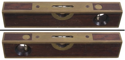Stratton Brothers, Greenfield, Massachusetts, No. 10: Brass Bound Rosewood Level