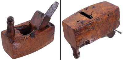 Unmarked: Carved & Decorated "sewing Machine"Plane
