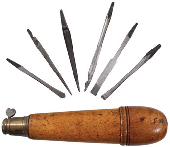 Unmarked: Massive Boxwood Hdl. Tool Handle