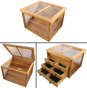 Unmarked: Custom Made Oak Display Case