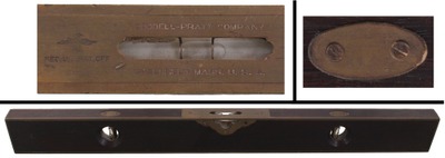 Goodell-Pratt Company, Greenfield, Massachusetts: Rare Brass Bound Rosewood Level