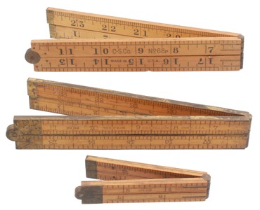 Chapin-Stephens Company, Pine Meadow, Connecticut: Three Unused B'wood Folding Rules