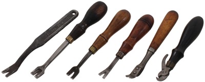 Assorted Makers: Coll. Of Six Early Type Tack Pullers