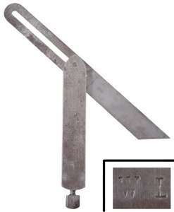 St. Johnsbury Tool Company, St. Johnsbury, Vermont: Rare Solid Steel 9" Blade "T" Bevel