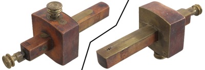 F. Curtis, Stockbridge, Massachusetts: Boxwood & Brass Marking Gauge