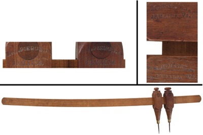 E.G. Pierce Jr., Jamaica, Vermont: Rare Planemaker Mkd. Trammel Points