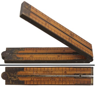 Chapin-Stephens Company, Pine Meadow, Connecticut, No. 57: One Foot, Four Fold Folding Rule