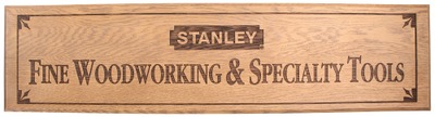 Stanley Tools: Unused Stanley Wooden Sign