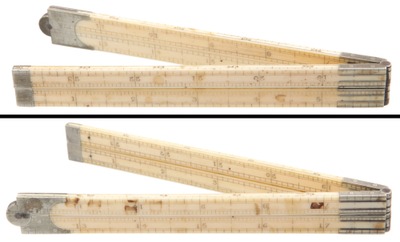Unmarked: Two-Foot, Four-Fold Folding Rule