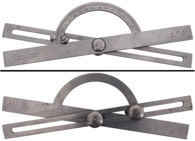J.R. Brown & Sharpe, Providence, Rhode Island: Rare Adjustable Machinist Protractor