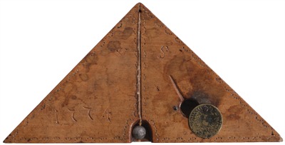 Unmarked: Carved And Dated 18th Century Level