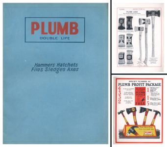 Fayette R. Plumb, Philadelphia, Pennsylvania: Orig. 1925 Cataloguees & Hatchets