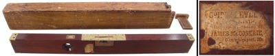 James McCoskrie, Cambridgeport, Massachusetts: Massive Early Mahogany Level