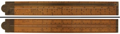 Standard Rule Company, Unionville, Connecticut, No. 27: Two-Foot, Two Fold Folding Rule