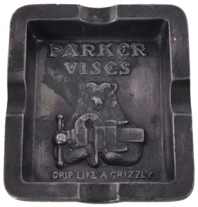Charles Parker Company, Meriden, Connecticut: Rare Cast Pewter Advert. Ashtray