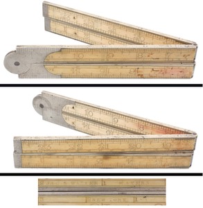 J. & G.H. Walker, New York, New York: Early Two-Foot, Four Fold Folding Rule