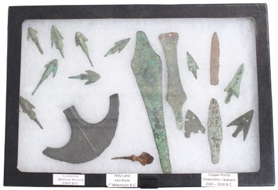 Unmarked: Collection Of Early Copper Arrow/Spear P