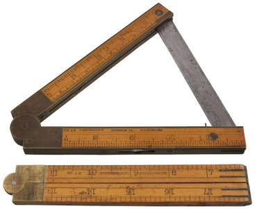 Stephens & Company, Riverton, Connecticut, No. 36: Level/Inclinometer Folding Rule