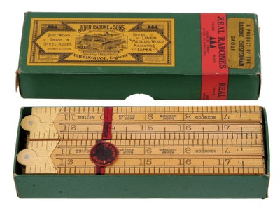 John Rabone & Sons, Birmingham, England, No. 1166: Two Foot/ Four Fold Folding Rule