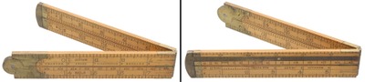 John Rabone & Sons, Birmingham, England, No. 1202: Broad 2 Foot, 4 Fold Folding Rule